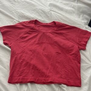 Lululemon Pink Swiftly Tech Crop